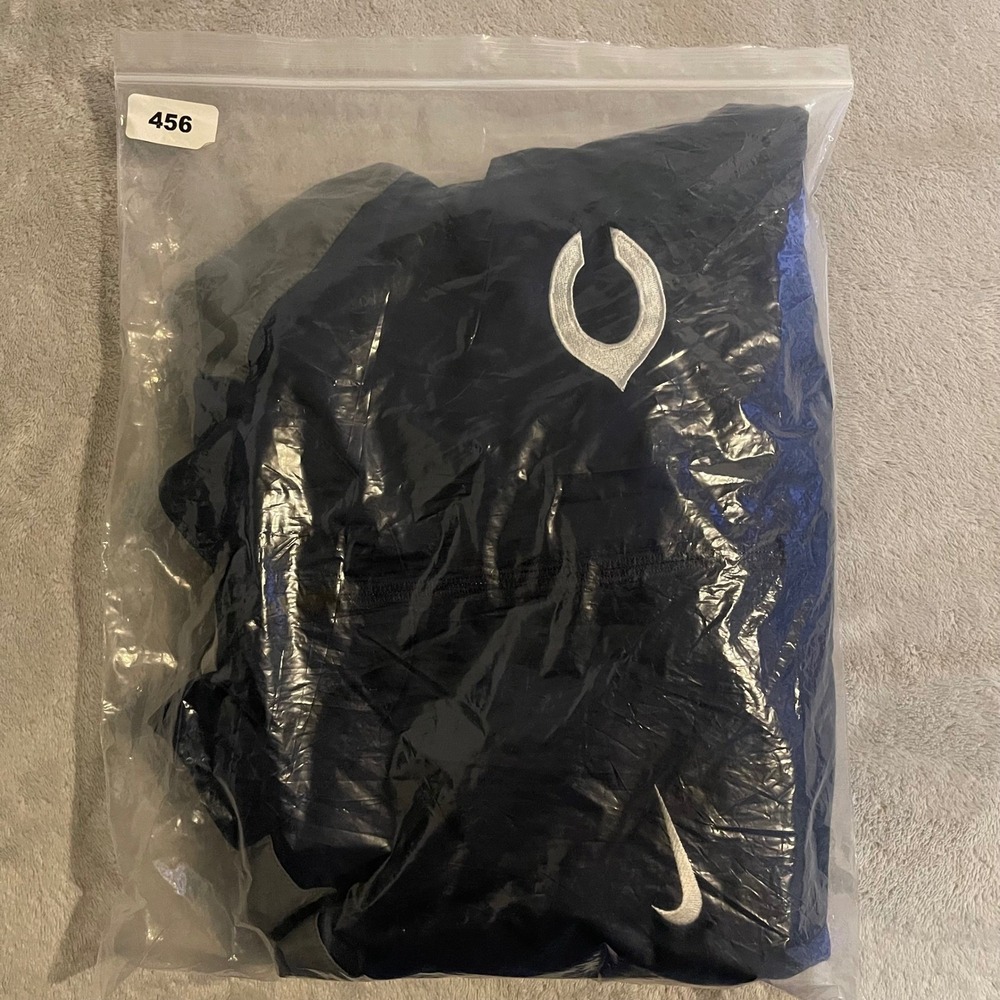 Chicago Cubs Nike Mens Dri-Fit 1/4 Zip Short Sleeve Windbreaker Jacket Navy L - Picture 8 of 8